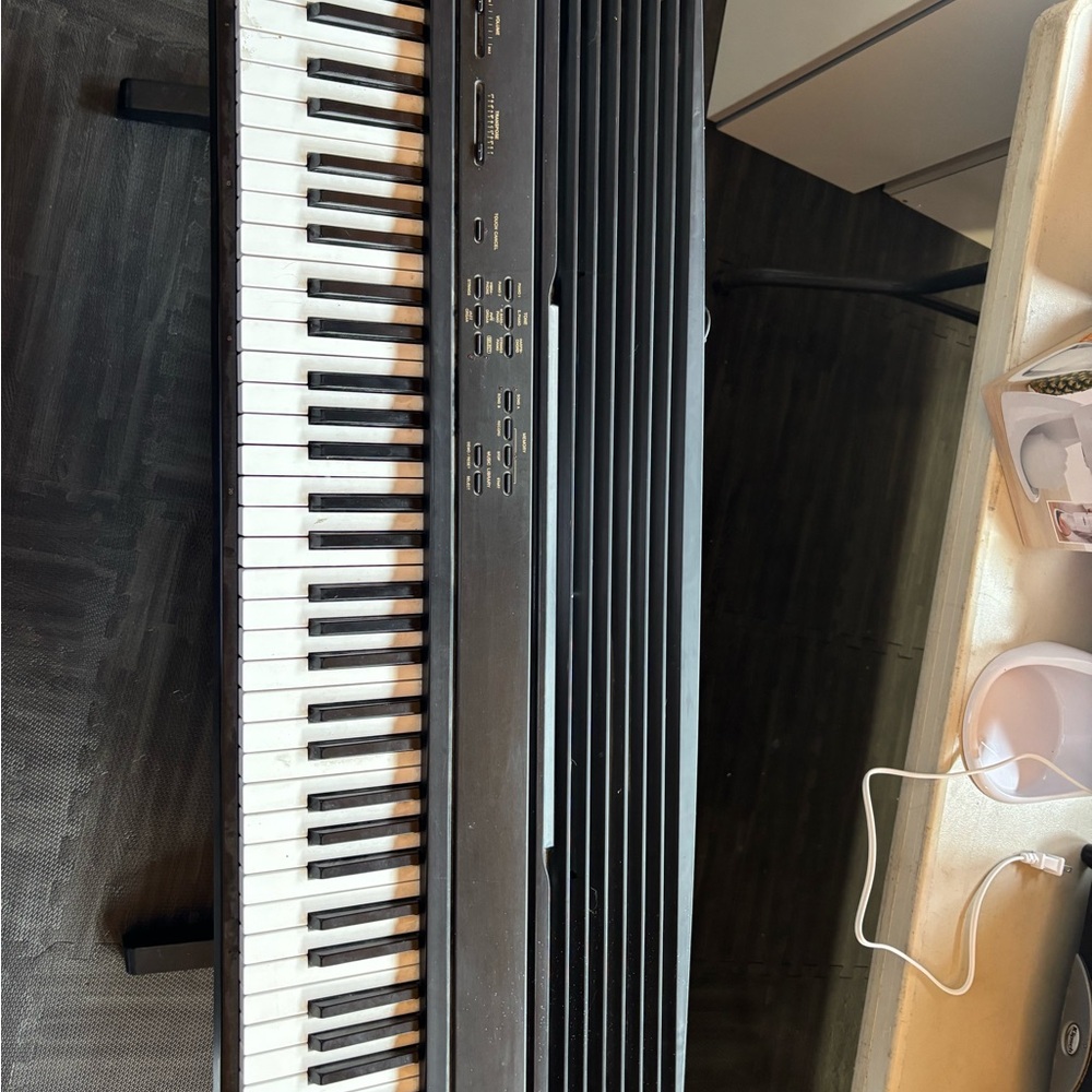 Casio Black and White Digital Keyboard